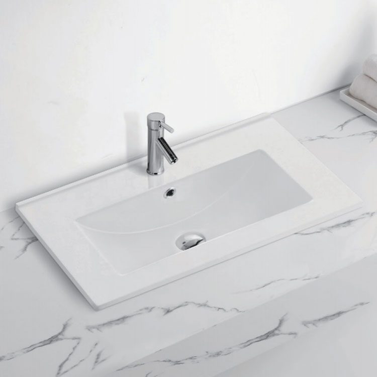 Paano ko maaayos at mapanatili ang mga gasgas sa aking ceramic banyo na lababo?