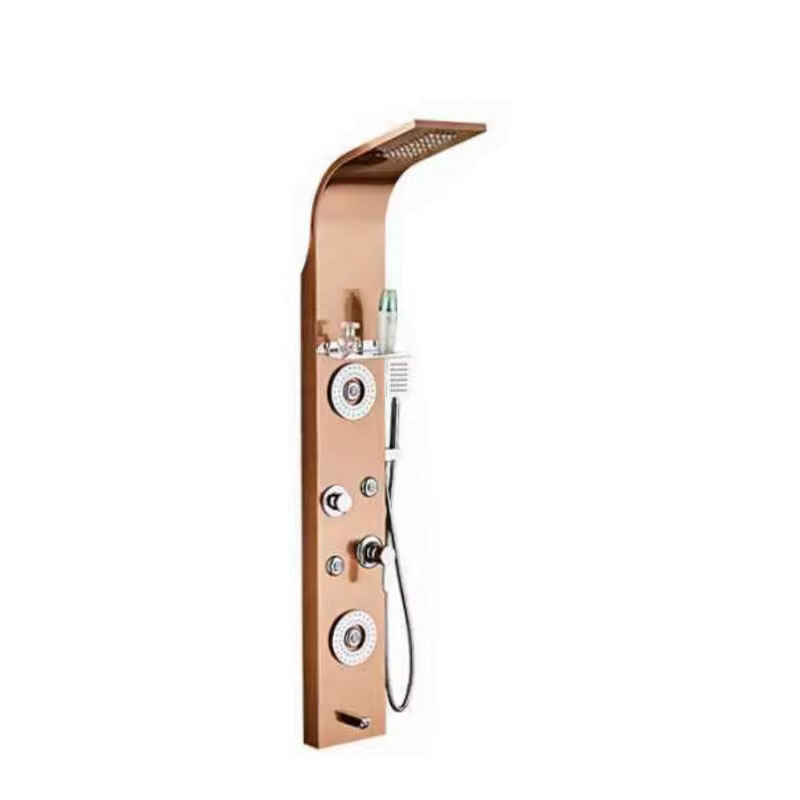 LED thermostatic shower panel na may digital display