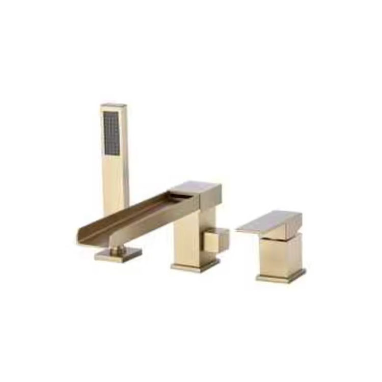 3 hole bathtub faucet mixer tap deck