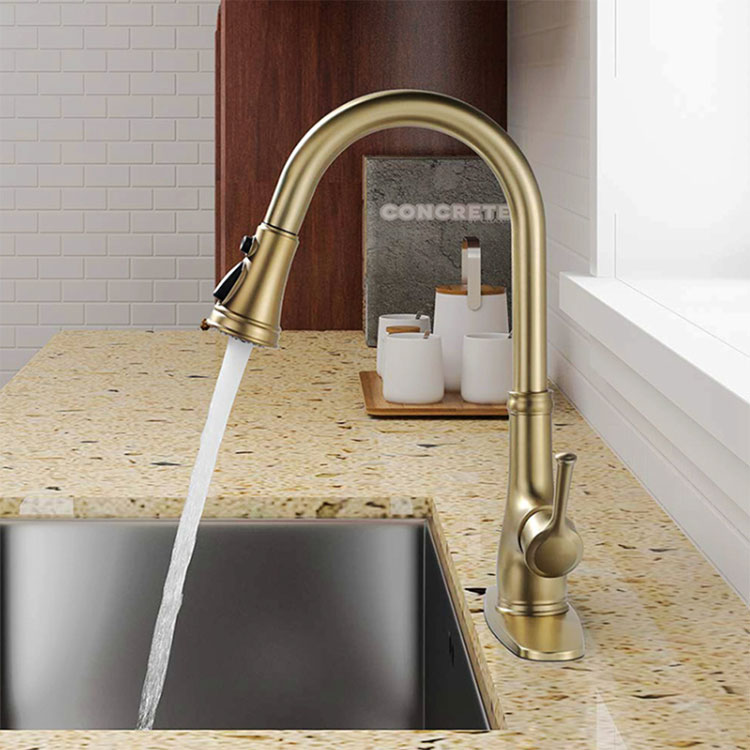 Brushed Gold Faucet sa Kusina