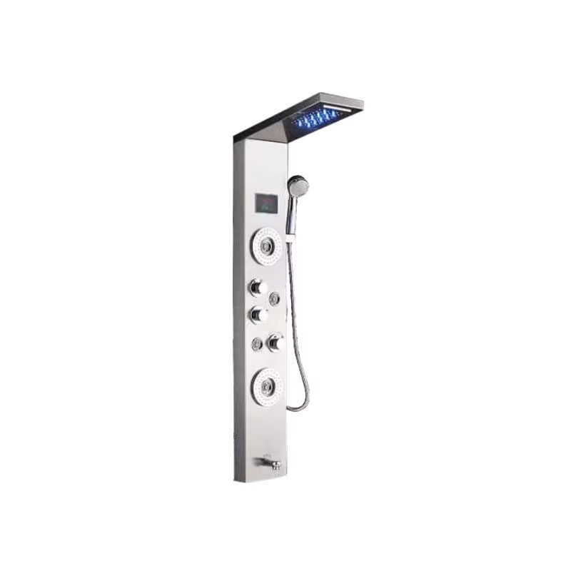 LED rainfall waterfall shower faucet